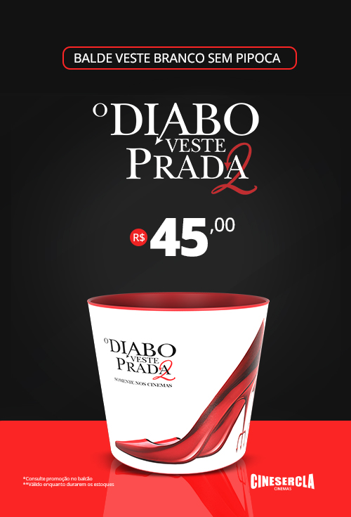 Balde Branco Diabo Veste Prada 2 Sem Pipoca